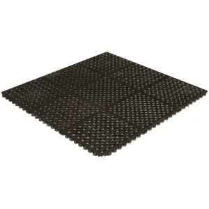 Crown Matting Technologies 99-4286 ANTI-FATIG MAT BLK 3' X 3' Black