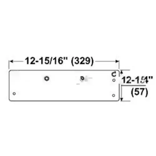 Drop Plate for 8000 Series, Narrow Top Rail, 690 Powder Coat Dark Bronze Drop Plate for 8000 Series, Narrow Top Rail, 690 Powder Coat Dark Bronze