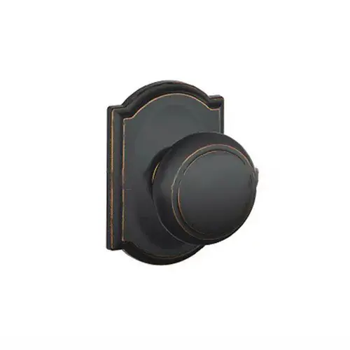 F170 Andover Knob Single Dummy Trim With Camelot Trim Aged Bronze F170 Andover Knob Single Dummy Trim With Camelot Trim Aged Bronze