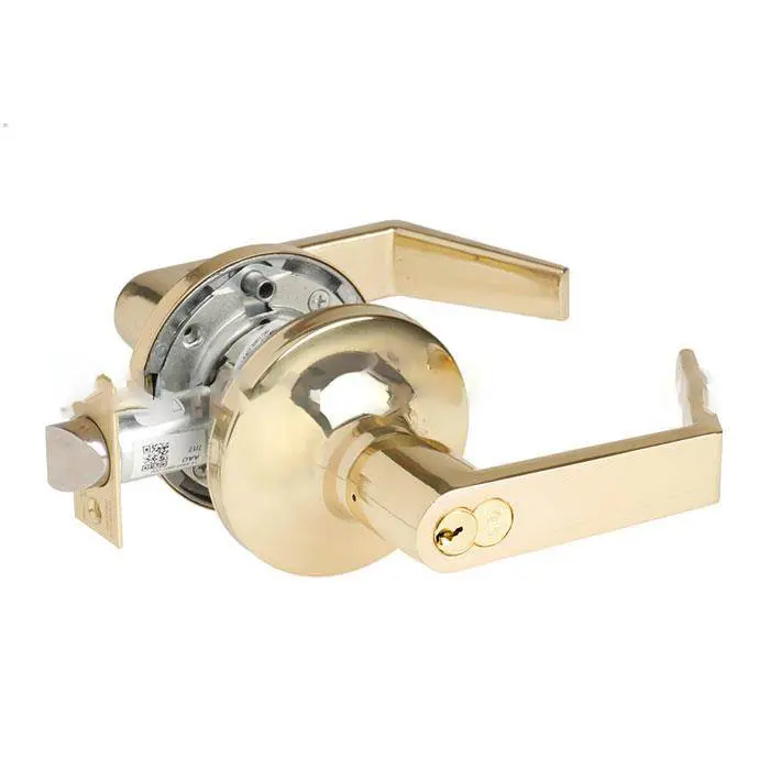 Yale Commercial 5400LN Series Heavy Duty Lever lock Bright Polished Brass AU5408LN1210605