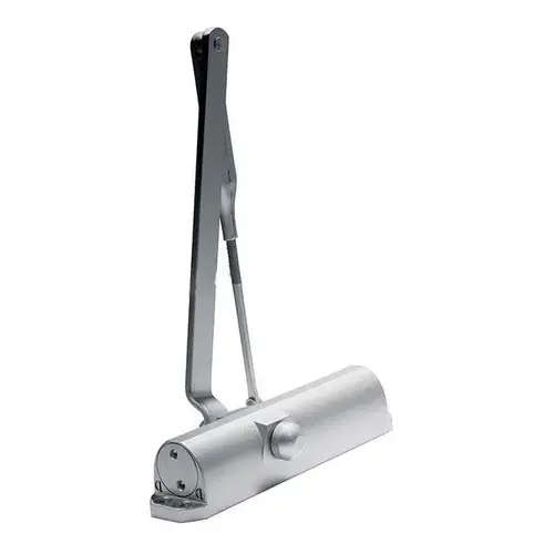 Size 5 Surface Mount Door Closer with Friction Hold Open Arm for Regular and Top Jamb Reveals to 4" Aluminum Finish Size 5 Surface Mount Door Closer with Friction Hold Open Arm for Regular and Top Jamb Reveals to 4" Aluminum Finish