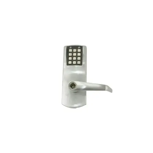 Eplex American Steel Mortise Electronic Pushbutton Key in Lever Lock with Deadbolt 1-1/4" Faceplate and Long Lever Satin Chrome Finish Eplex American Steel Mortise Electronic Pushbutton Key in Lever Lock with Deadbolt 1-1/4" Faceplate and Long Lever Satin Chrome Finish