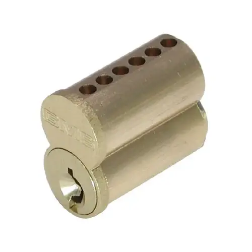 7 Pin Small Format Interchangeable Core with Best J Keyway Satin Brass Finish