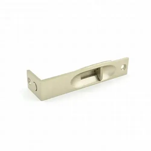 Solid Brass 4" Manual Flush Bolt Satin Nickel Finish Solid Brass 4" Manual Flush Bolt Satin Nickel Finish