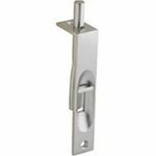 Solid Brass 4" Manual Flush Bolt Bright Chrome Finish Solid Brass 4" Manual Flush Bolt Bright Chrome Finish