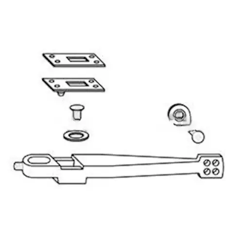 28 Series Floor Closer Arm Pack, Satin Chrome 28 Series Floor Closer Arm Pack, Satin Chrome