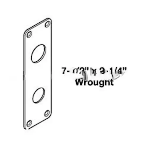 ML2000 N Escutcheon-Wrought, Satin Chrome