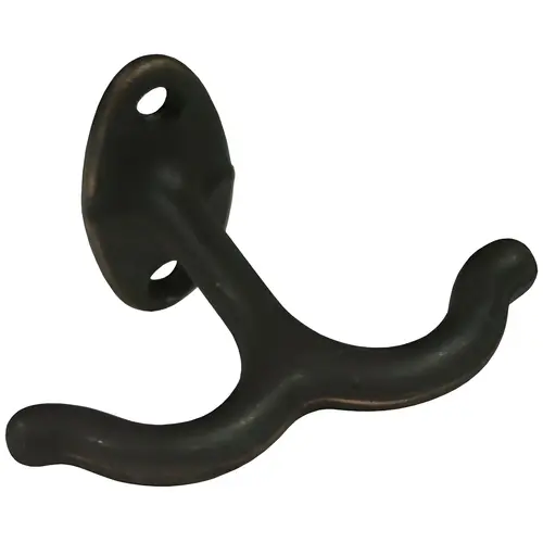 Aluminum Ceiling Hook, Aluminum Material, 1" X 1-15/16" Base Dimensions, 2-1/4" Projection, Aged Bronze Finish Aluminum Ceiling Hook, Aluminum Material, 1" X 1-15/16" Base Dimensions, 2-1/4" Projection, Aged Bronze Finish
