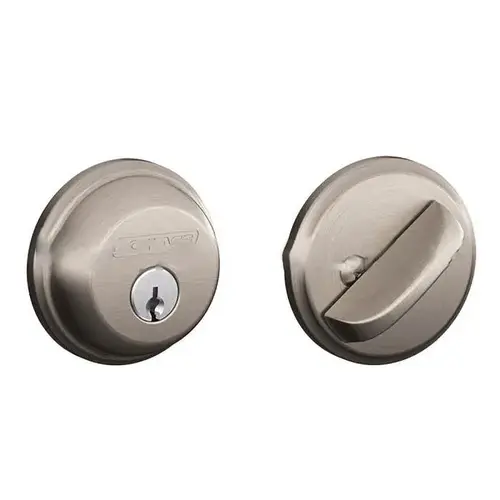 Single Cylinder Deadbolt C Keyway with 12287 Latch and 10116 Strike Satin Nickel Finish