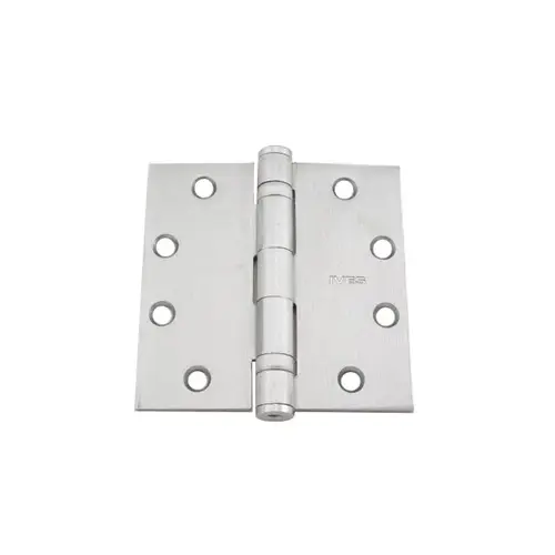 4-1/2" x 4-1/2" Five Knuckle Ball Bearing Standard Weight Hinge Satin Chrome Finish