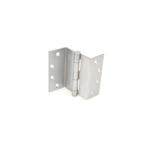4-1/2" x 4-1/2" Five Knuckle Ball Bearing Standard Weight Swing Clear Hinge Satin Chrome Finish