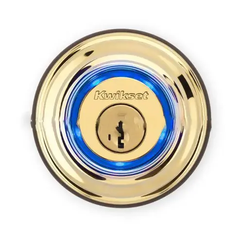 Kevo 2nd Gen Bluetooth Enabled Deadbolt Lifetime Polished Brass