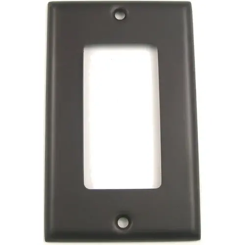 Single Rocker Switch Plate Oil Rubbed Bronze Finish