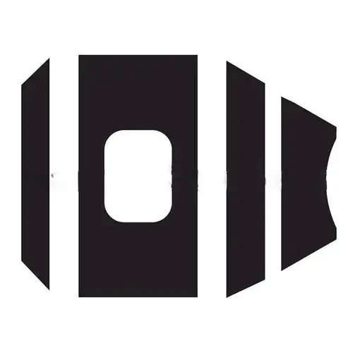 One Sided Deadbolt With Plate Antique Brass Finish with Adjustable Latch and Radius Strike