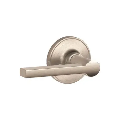 Passage Lock Fire Rated Solstice Lever with 16059 Latch and 10101 Strike Satin Nickel Finish Passage Lock Fire Rated Solstice Lever with 16059 Latch and 10101 Strike Satin Nickel Finish