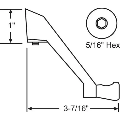 CASEMENT CRANK HANDLE BLUE WHT CASEMENT CRANK HANDLE BLUE WHT