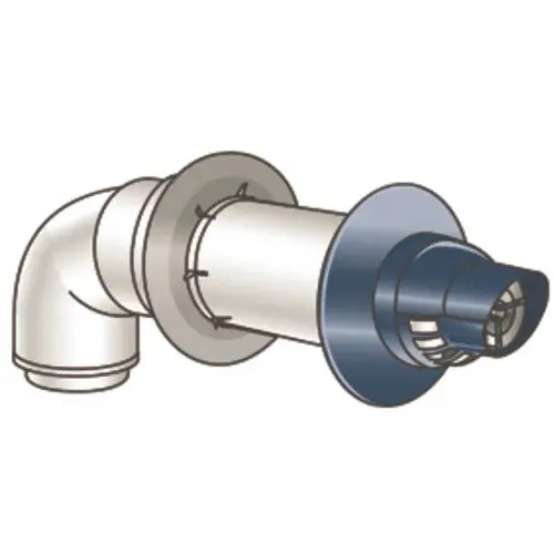 11.5 in. Plastic Universal Non-Condensing Termination Vent Kit for Tankless Water Heaters White 11.5 in. Plastic Universal Non-Condensing Termination Vent Kit for Tankless Water Heaters White