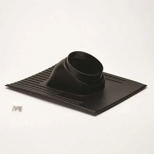 Roof Flashing Connector for Shingle Roof with 6/12 in. to 12/12 in. Pitch Black