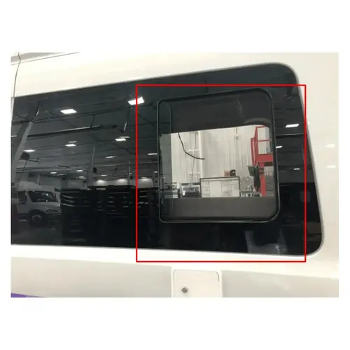 Window For Full Size Ford Transit Third Driver Side Half-Slider Glass With Screen XL Long (148"+) Window For Full Size Ford Transit Third Driver Side Half-Slider Glass With Screen XL Long (148"+)