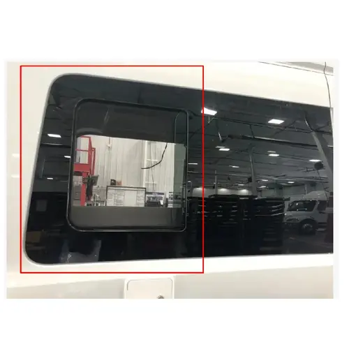 Window For Full Size Ford Transit Third Passenger Side Half-Slider Glass With Screen XL Long (148"+) Window For Full Size Ford Transit Third Passenger Side Half-Slider Glass With Screen XL Long (148"+)