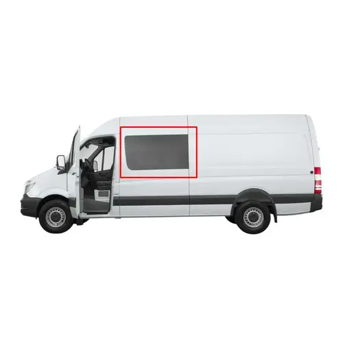 Window For Mercedes Sprinter - Year 2007-Present First Driver Side Fixed Glass / Privacy Long (170") Window For Mercedes Sprinter - Year 2007-Present First Driver Side Fixed Glass / Privacy Long (170")
