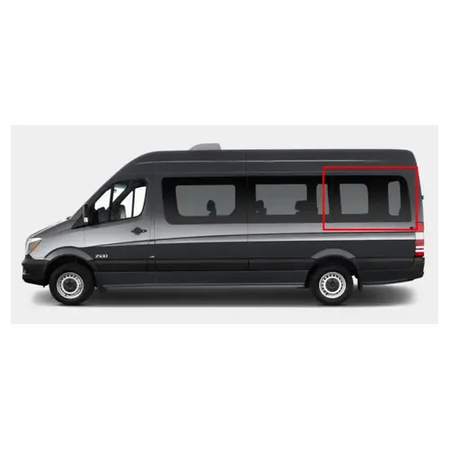 Window For Mercedes Sprinter - Year 2007-Present Third Driver Side Fixed Glass / Privacy Long (170") Window For Mercedes Sprinter - Year 2007-Present Third Driver Side Fixed Glass / Privacy Long (170")