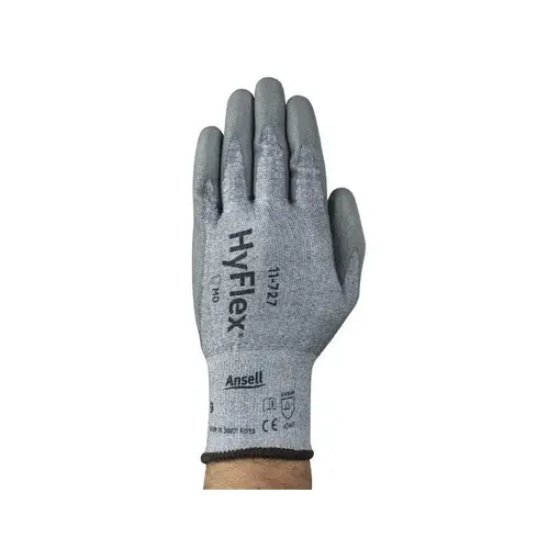 11-727 Grey 10 Polyurethane Cut-Resistant Glove - ANSI 2, EN 3 Cut Resistance Pair