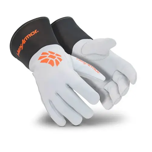 4062 White 9 Goatskin Leather/Aramid Cut and Sewn Cut-Resistant Gloves - ANSI A5 Cut Resistance Pair 4062 White 9 Goatskin Leather/Aramid Cut and Sewn Cut-Resistant Gloves - ANSI A5 Cut Resistance Pair