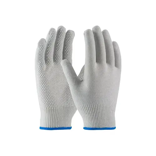 40-6411 Gray Large Nylon/Carbon General Purpose Gloves - PVC Palm Coating Pair 40-6411 Gray Large Nylon/Carbon General Purpose Gloves - PVC Palm Coating Pair