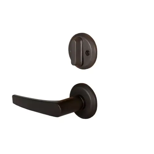 Slate Exit Lock with Rose Mortise Lock with 2-3/4" Backset and ASA Strike Oil Rubbed Bronze Finish Slate Exit Lock with Rose Mortise Lock with 2-3/4" Backset and ASA Strike Oil Rubbed Bronze Finish