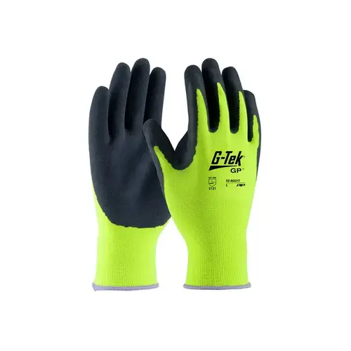 55-AG317 Yellow Large Unsupported Chemical-Resistant Gloves - 9.8" Length - Rough Finish Pair 55-AG317 Yellow Large Unsupported Chemical-Resistant Gloves - 9.8" Length - Rough Finish Pair