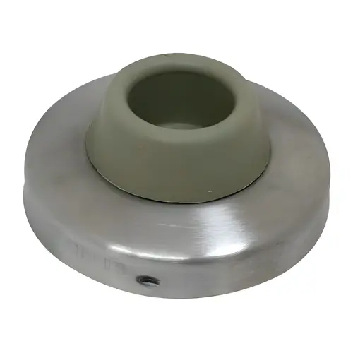 Solid Brass 2-1/2" Concave Wall Bumper Satin Chrome Finish Solid Brass 2-1/2" Concave Wall Bumper Satin Chrome Finish