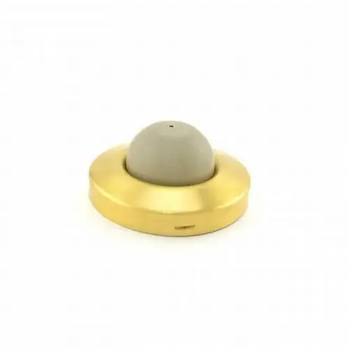 Solid Brass 2-1/2" Convex Wall Bumper Satin Brass Finish Solid Brass 2-1/2" Convex Wall Bumper Satin Brass Finish