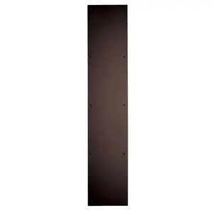 Trimco 10012613 3-1/2" x 15" Square Corner Push Plate Oil Rubbed Bronze Finish