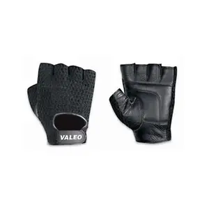 Valeo VA4575LG Series V340 General Purpose Work Gloves: Size Large, Leather Black Pair