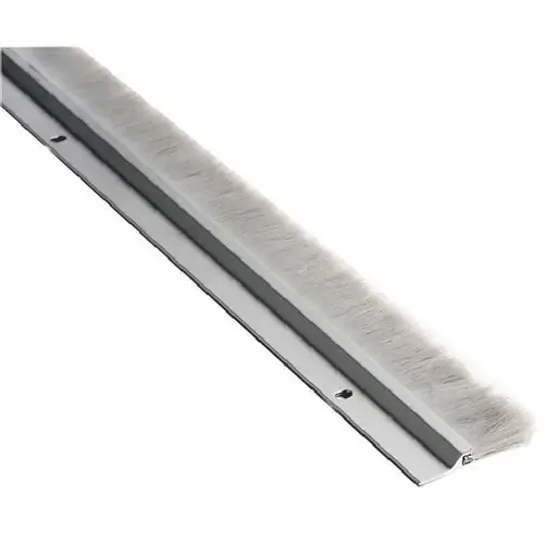 36" Nylon Brush Sweep Clear Anodized Aluminum Finish 36" Nylon Brush Sweep Clear Anodized Aluminum Finish