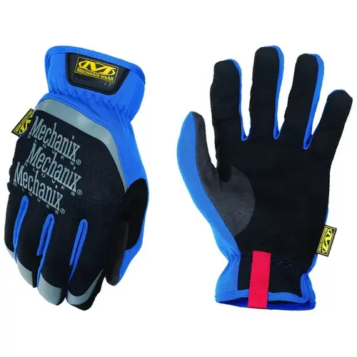 Gloves: Size 2XL, Synthetic Leather Blue Pair Gloves: Size 2XL, Synthetic Leather Blue Pair