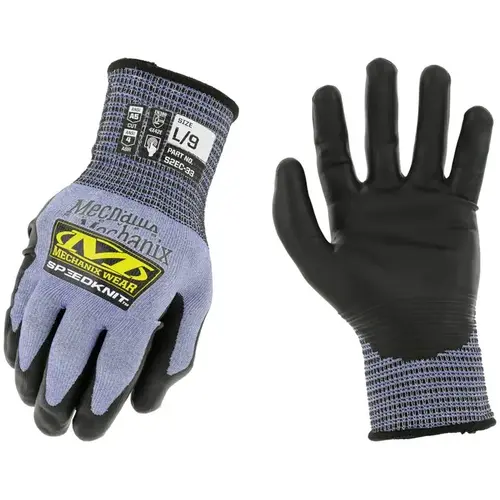 S2EC33 Light Blue Medium HPPE/Tungsten Steel Work Gloves - ANSI A5 Cut Resistance Pair S2EC33 Light Blue Medium HPPE/Tungsten Steel Work Gloves - ANSI A5 Cut Resistance Pair