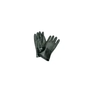 North B174R/9 B174R Black 9 Butyl Unsupported Chemical-Resistant Gloves - 14" Length - Rough Finish - 17 mil Thick Pair