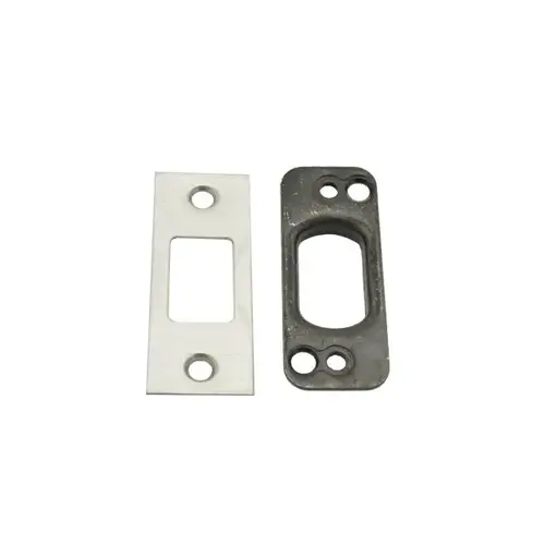 Square Deadbolt Strike Satin Stainless Steel Finish