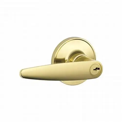 Entry Lock Dover Bright Brass Finish with C Keyway, Adjustable Latch and Radius Strike Entry Lock Dover Bright Brass Finish with C Keyway, Adjustable Latch and Radius Strike