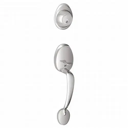 Outside Active Handleset Barcelona Bright Chrome Finish C Keyway Outside Active Handleset Barcelona Bright Chrome Finish C Keyway