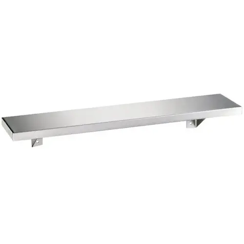 18" x 8" Stainless Steel Shelf Satin Stainless Steel Finish 18" x 8" Stainless Steel Shelf Satin Stainless Steel Finish