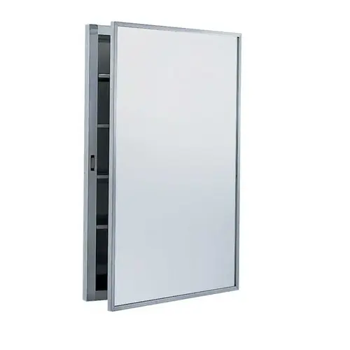 Recessed Medicine Cabinet with 17" x 26-7/8" Satin Stainless Steel Finish Recessed Medicine Cabinet with 17" x 26-7/8" Satin Stainless Steel Finish