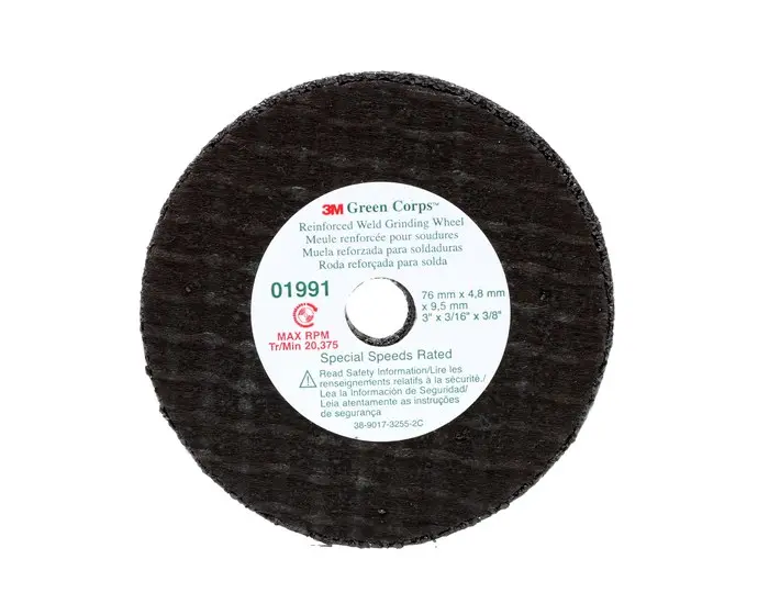 3M Ceramic Cutoff Wheel - 3 Diameter - 3/8 Center Hole - 3/16 Thickness - pack of 5 60980013910-XCP5 3M Ceramic Cutoff Wheel - 3 Diameter - 3/8 Center Hole - 3/16 Thickness - pack of 5 60980013910-XCP5