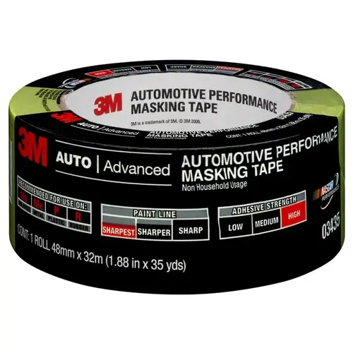 0 233+ Series Automotive Performance Masking Tape, 32 m x 48 mm, Green 0 233+ Series Automotive Performance Masking Tape, 32 m x 48 mm, Green