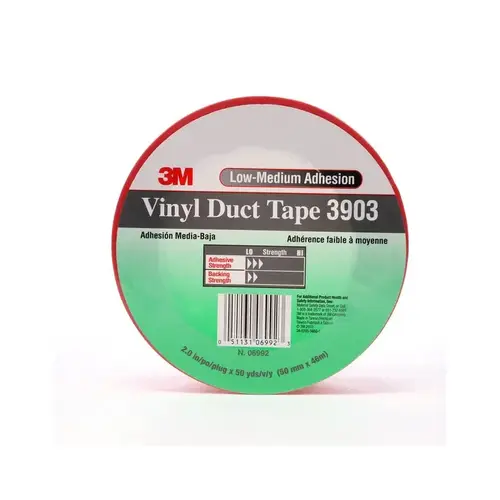 0 3903 Series General Purpose Duct Tape, 50 yd x 2 in, 6.5 mil THK, Red 0 3903 Series General Purpose Duct Tape, 50 yd x 2 in, 6.5 mil THK, Red