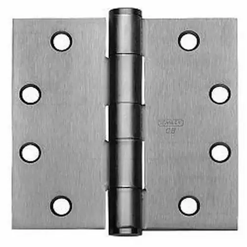 4-1/2" x 4-1/2" Five Knuckle Architectural Steel Full Mortise Standard Weight Square Corner Hinge # 458441 Satin Chrome Finish 4-1/2" x 4-1/2" Five Knuckle Architectural Steel Full Mortise Standard Weight Square Corner Hinge # 458441 Satin Chrome Finish