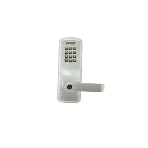 Standalone Keypad Programmable Electronic Lock Mortise Office Keypad Rhodes Lever Satin Chrome Finish Standalone Keypad Programmable Electronic Lock Mortise Office Keypad Rhodes Lever Satin Chrome Finish