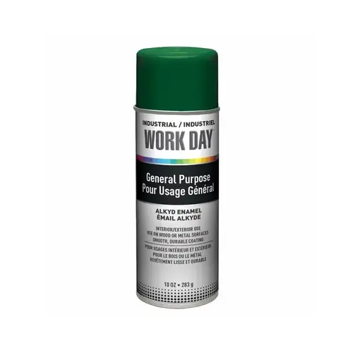 44085 Green Alkyd Enamel Paint - 16 oz Aerosol Can - 10 oz Net Weight 44085 Green Alkyd Enamel Paint - 16 oz Aerosol Can - 10 oz Net Weight